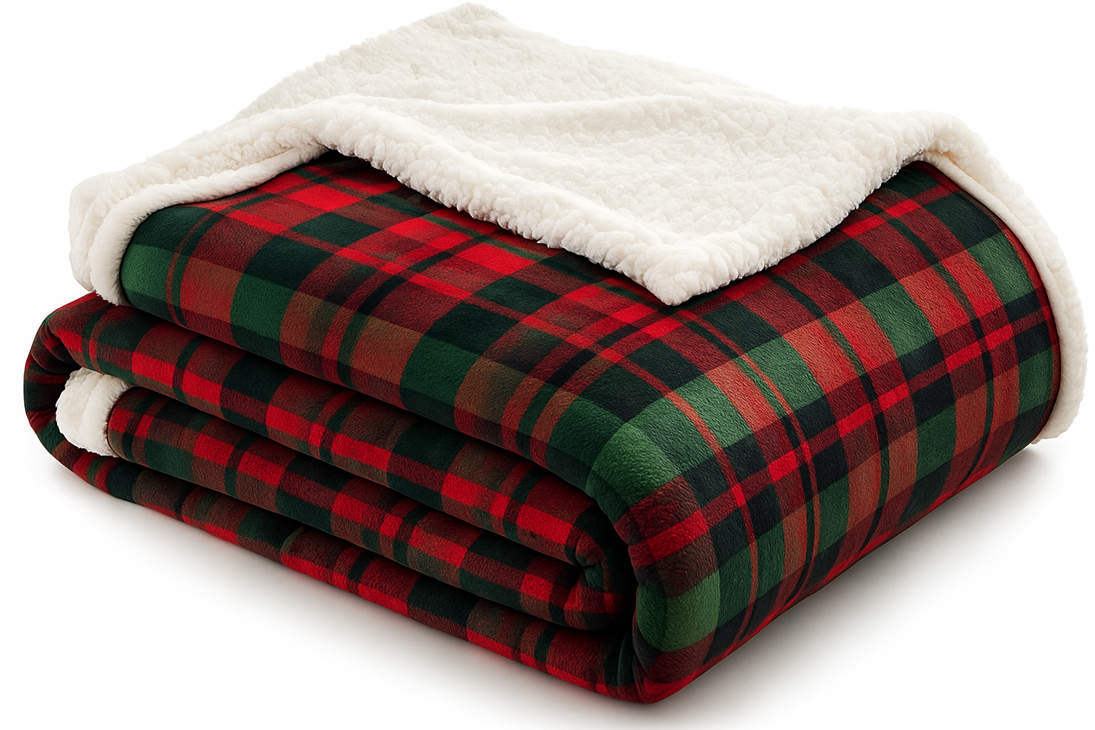 Soft Christmas Sherpa Blanket – 220 × 200 cm