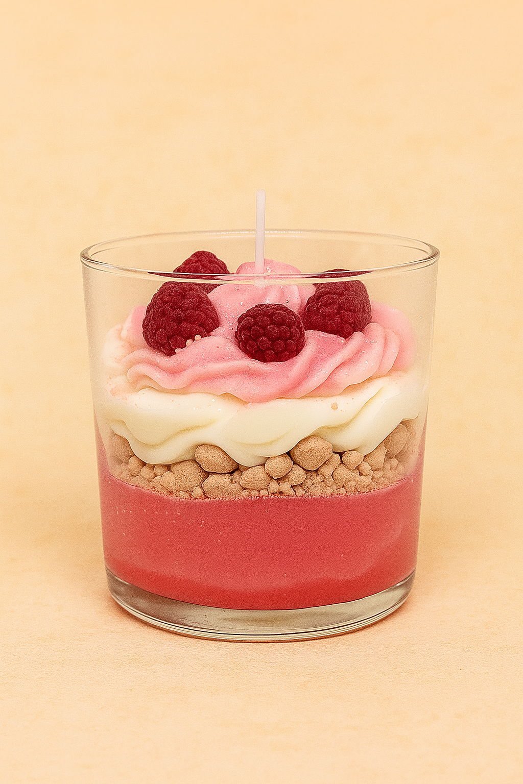 Decorational Strawberry Cheesecake Candle